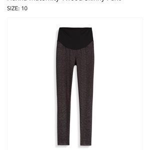 Maternity tweed skinny pant NWT